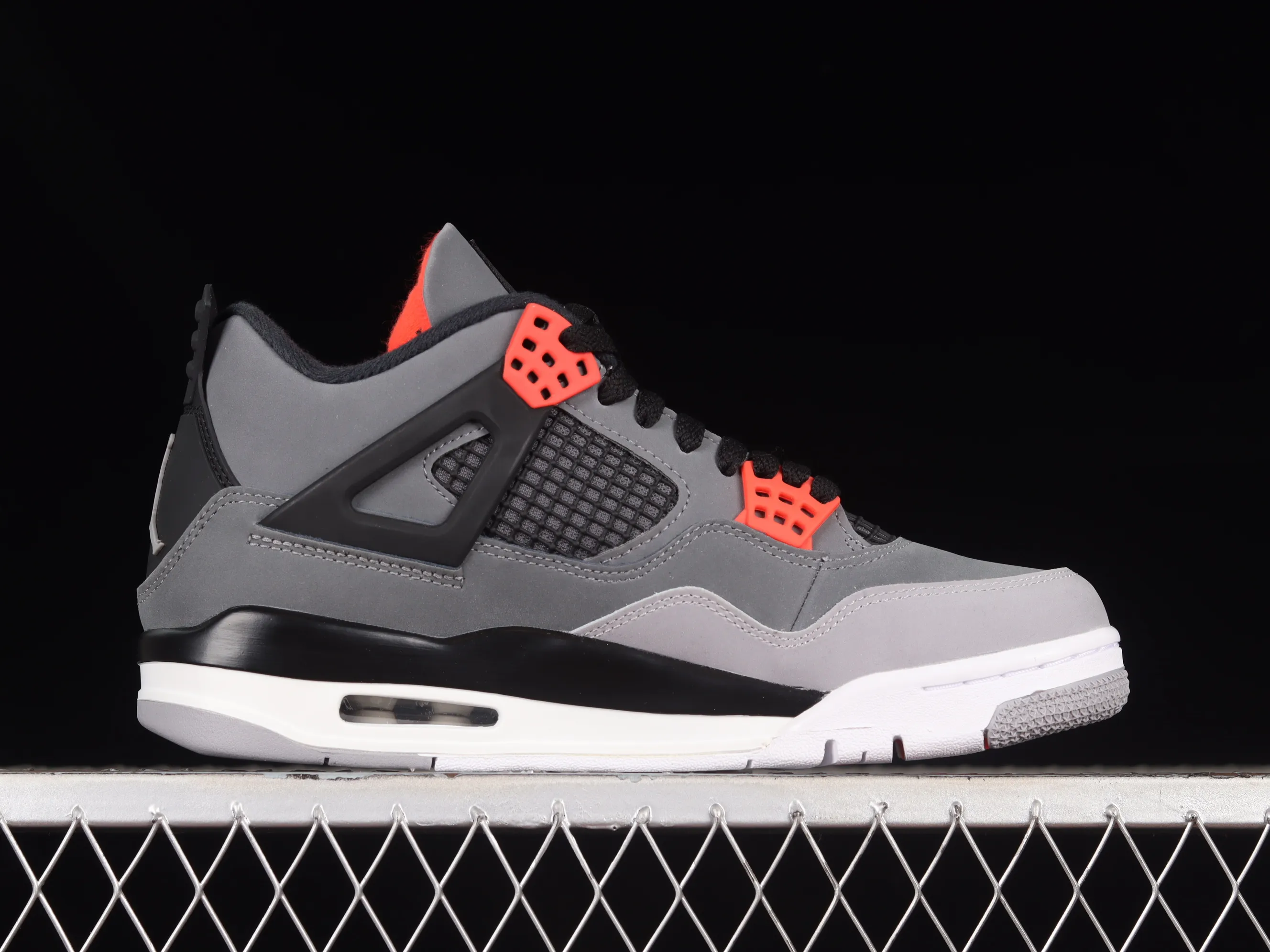 All categories Air Jordan Jordan series basketball shoes Air Jordan 4 LJR version Air Jordan 4 Retro "Infrared" AJ4 Joe 4 black gray infrared DH6927-061